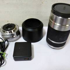 SONY　ミラーレス　一眼カメラ　α6000　ILCE-6000Y　SEL55210　動作良好　ダブルズームレンズキット　三脚　バッグ　セットソニーの画像