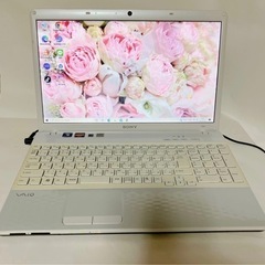 初期設定済み　VAIO　DVD/webカメラ　 ダイヤモンドホワイト　 SONYの画像