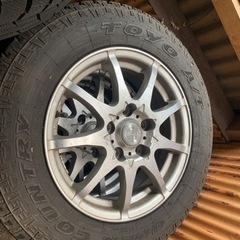 パジェロミニ　夏タイヤ　アルミホイール付きの画像