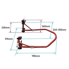 新品未使用　バイク用リアスタンド　整備　
メンテナンススタンド　レッドの画像