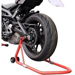 新品未使用　バイク用リアスタンド　整備　
メンテナンススタンド　レッドの画像