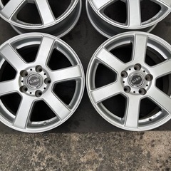H418-2）ブリヂストン16インチアルミ中古4本セット！6.5J-16+54の画像