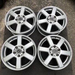 H418-2）ブリヂストン16インチアルミ中古4本セット！6.5...
