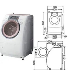 20・21日引取希望　ドラム式洗濯機　乾燥機　Panasonic NA-v81 ナショナル　ピンクの画像