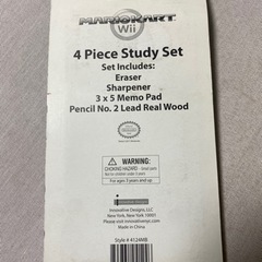 新品　マリオカート 4Piece Study Set 2011 コレクションの画像