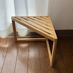 無印良品／竹材コーナーラック1段の画像