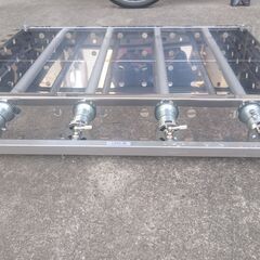 売れてます　７５０✕５５０　大量調理に　鉄板焼　グリラー　フチ持ち手付　お好み焼き　プロパンガスグリラー　幅75cm　グリドル　LPG　学園祭　文化祭りの画像