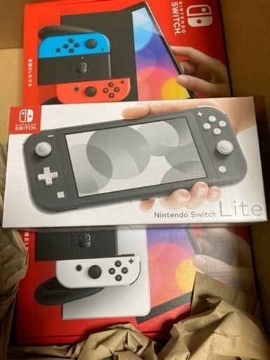 新品未使用品Switch有機EL二台、Switchライト