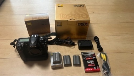 ★美品★Nikon D200+バッテリーグリップMB-D200元箱付★