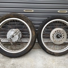 GB250 クラブマン タイヤ ホイール 前後 バイク 