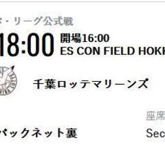 4/19(金)日本ハムファイターズvs千葉ロッテマリーンズ＠エス...