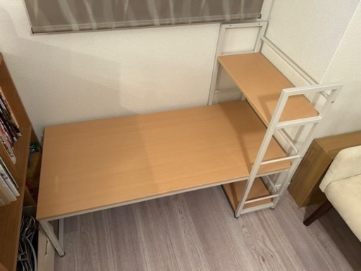 パソコンデスク ロータイプ 収納付き