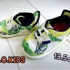 ★美品！IFME×F.O.KIDS コラボ　ボタニカル柄シューズ...
