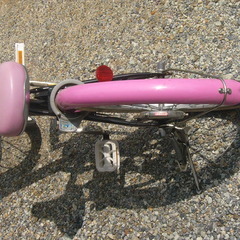 子供 自転車 20インチ   ブラック＆ピンクの画像