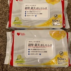 【格安】超厚、超大　おしりふき　50枚×2パック