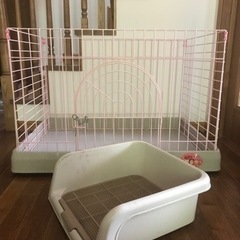 ペットゲージ＋トイレ