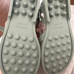 新品　サンダル19cm  グリーンの画像