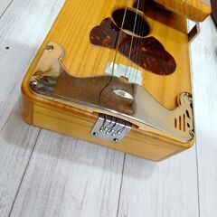 美品/大正琴/琴伝流/敷島/弦楽器/和楽器/ハードケース付き/総桐/長さ約70cm/重さ約1.3kg/E0DP0121の画像