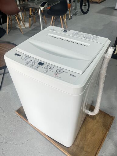 ★ヤマダセレクト★ ６kg洗濯機 YWM-T60H1 2023年 ホワイト W56.5cm 1～2人暮らし シンプル カンタン操作