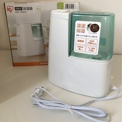 【中古品】アイリスオーヤマ IRIS OHYAMA STA-120-G 加熱式加湿器 2017年製　グリーン 生活家電 家庭用品 の画像