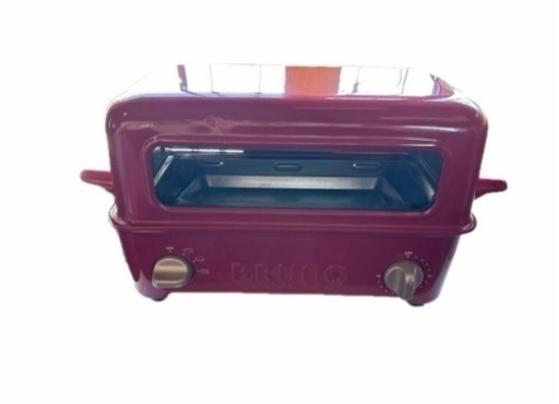訳あり美品 ブルーノ BRUNO トースター レッド BOE033-RD