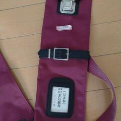 【新品/日本製】竹刀袋　臙脂　3.6/3.7差込錠付・締めバンド付の画像