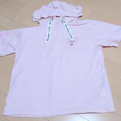 値下げ　中古　１６０サイズ子供服半袖パーカー　２枚セット