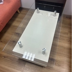 【無料】全5点　ガラステーブル　下駄箱　ソファの画像