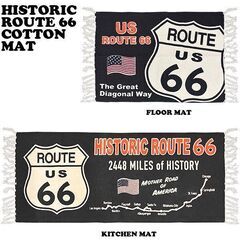 コットン マット HISTORIC ROUTE 66　フロアマット