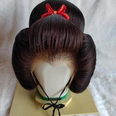 人毛100％花嫁かつら　文金高島田　中大サイズ　美品の画像