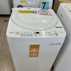 洗濯機探すなら「リサイクルR」❕SHARP❕7㎏❕ゲート付き軽トラ”無料貸出❕購入後取り置きにも対応❕R4731