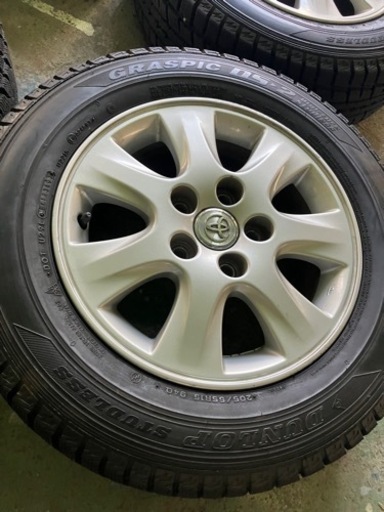 まもなく終了　205/65R-15カムリ アルミスタッドレスセット車のパーツ タイヤ、ホイール