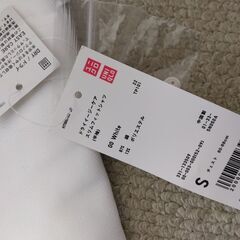 ★未使用品★【ユニクロ】ドライイージーケア スリムフィットシャツ 白/Sの画像