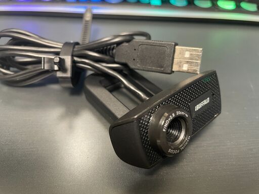 バッファロー WEBカメラ 120万画素 1280x720 HD対応 30fps 視野角63° F2.2 マニュアルフォーカス CMOSセンサー ケーブル1.5m ブラック BSWHD06MBK