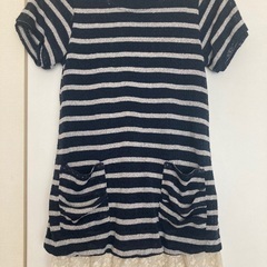 子供服3点セット　ジャンパースカート　半袖チュニック　タンクトップ　160cm 　レース付きの画像