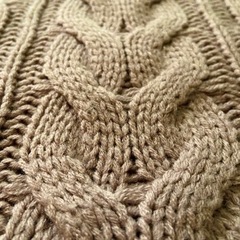薄紫ニット　カーディガンの画像