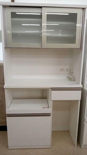店長値引き★ジモティ割あり★ ニトリ レンジボード 白 H190×D42×W100 クリーニング済み TJ5399