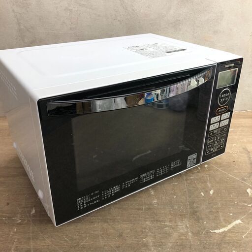 終 TOSHIBA 東芝 電子レンジ ER-S18 白 ホワイト 2019年製 50/60Hz共用 24d菊倉E