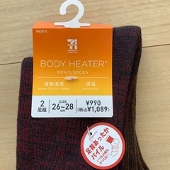 　［新品］接触温感ソックス　靴下　男性用の画像