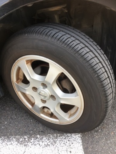 キューブ、ノート　アルミ　タイヤバリ山　175 65 R14