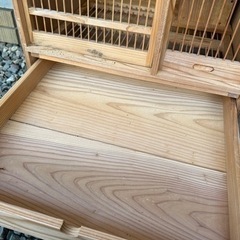 小鳥　箱庭　鳥籠　木製　木箱の画像