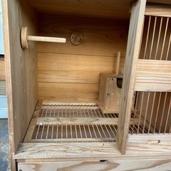 小鳥　箱庭　鳥籠　木製　木箱の画像