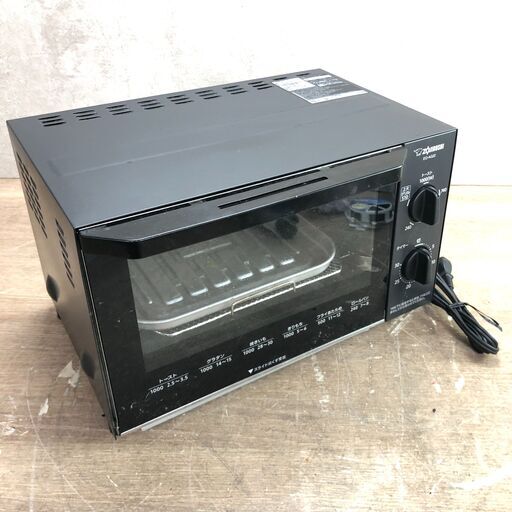 ZOJIRUSHI 象印 オーブントースター 黒 ブラック 2021年製 EQ-AG22 24d菊倉
