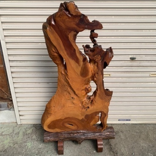 C001 一枚板　衝立　141cm×74cm 置物　オブジェ