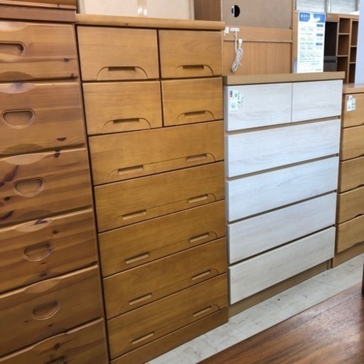 ニトリ７段チェスト　ナチュラル【トレファク堺福田店】