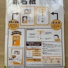 【新品】命名紙の画像