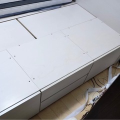 『美品』ニトリ　シングルベットフレーム　大容量収納付きの画像