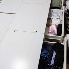 『美品』ニトリ　シングルベットフレーム　大容量収納付きの画像