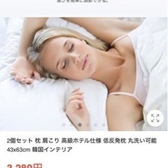 枕　新品未使用　　　の画像