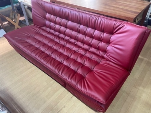 ソファベッド　家具 ソファ 3人掛けソファ 付属品あり